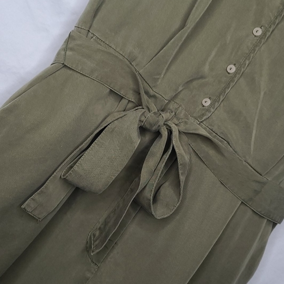 H&M Conscious Collection Army Green Belted Jumpsuit - Picture 6 of 6